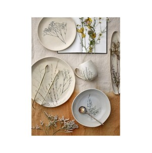 Plato BEA, Pack múltiple, Natural, Gres - Bloomingville 2