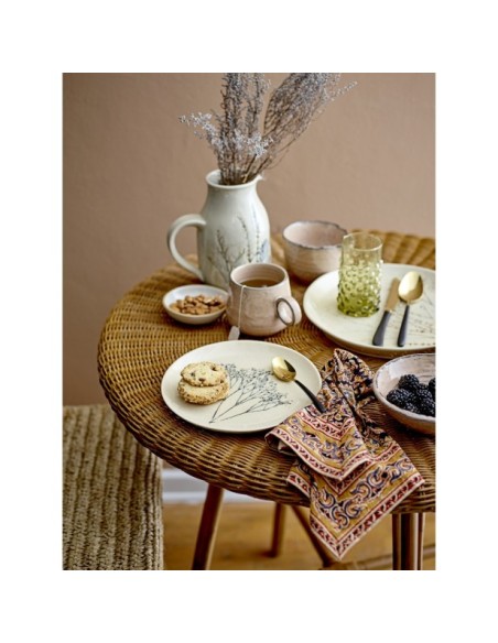 Plato BEA, Pack múltiple, Natural, Gres - Bloomingville