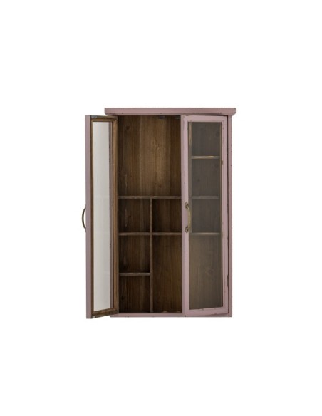 Aparador Vitrina HAZEM, Rosa, Madera de Abeto - Bloomingville