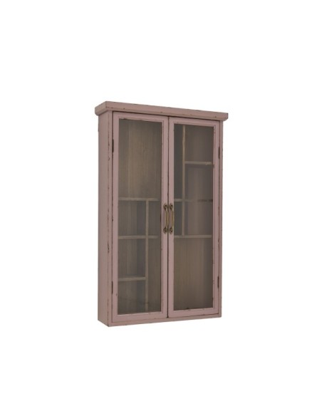 Aparador Vitrina HAZEM, Rosa, Madera de Abeto - Bloomingville