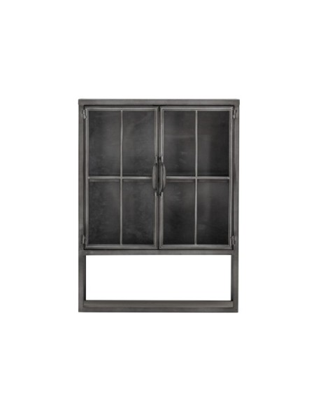 Aparador Vitrina SINDRE, Negro, Metal - Bloomingville