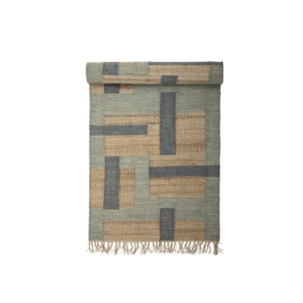 Alfombra HONITON, Verde, Lana - Bloomingville