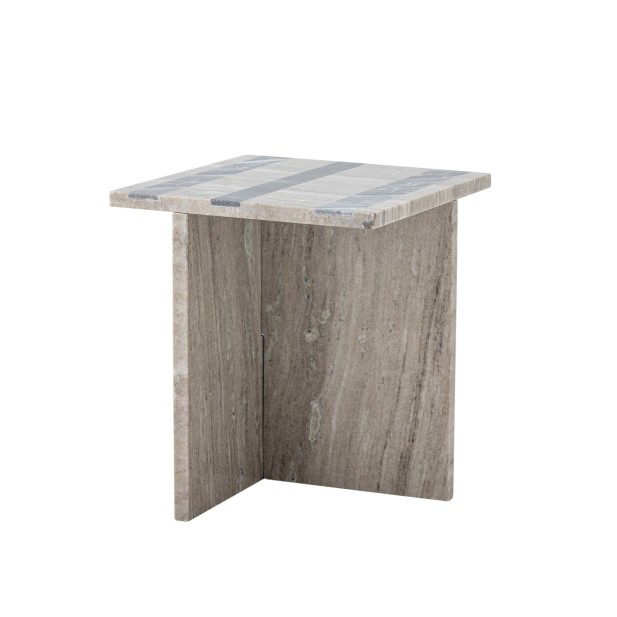 Mesa auxiliar CLEA, Marrón, Mármol - Bloomingville