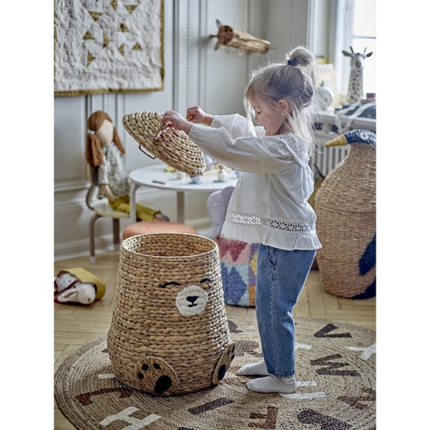 Cesta TIMONE con tapa, Natural,...