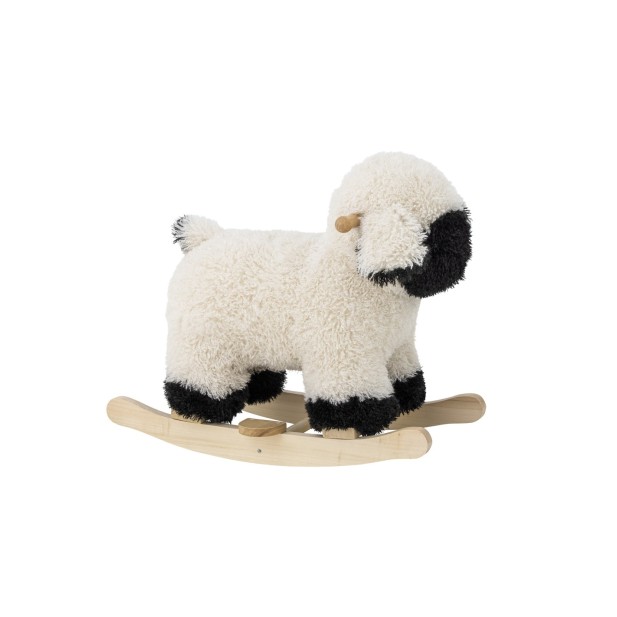Juguete Mecedora Oveja DOLLY, Blanco, Poliéster - Bloomingville
