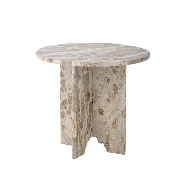 Mesa Auxiliar JASMIA, Marrón, Mármol - Bloomingville