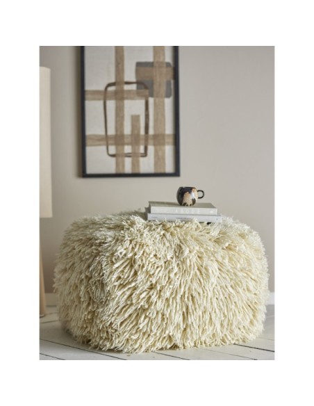 Puf LOMBA, Natural, Lana - Bloomingville