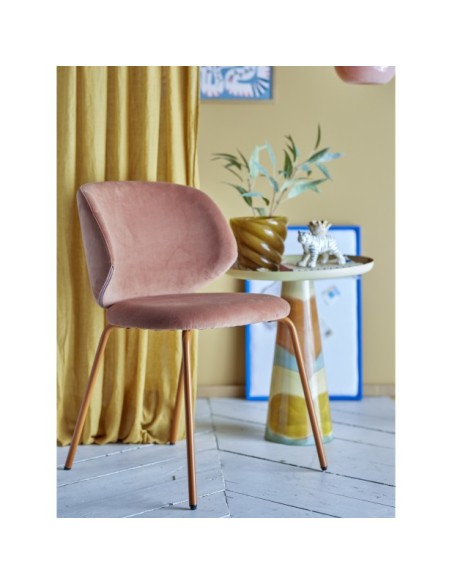 Silla de comedor PONTE, Naranja, Poliéster reciclado - Bloomingville