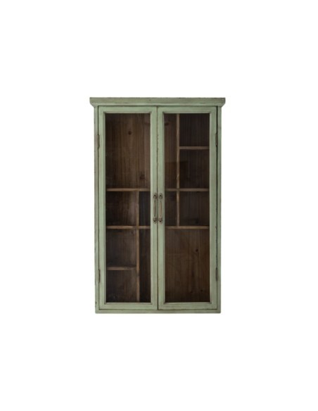Aparador Vitrina HAZEM, Verde, Madera de Abeto - Bloomingville