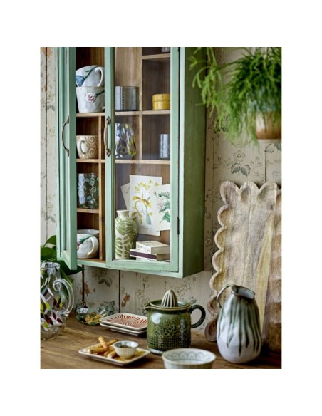 Aparador Vitrina HAZEM, Verde, Madera de Abeto - Bloomingville