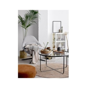 Mesa de centro HARPER, Negra, Cristal - Bloomingville 2