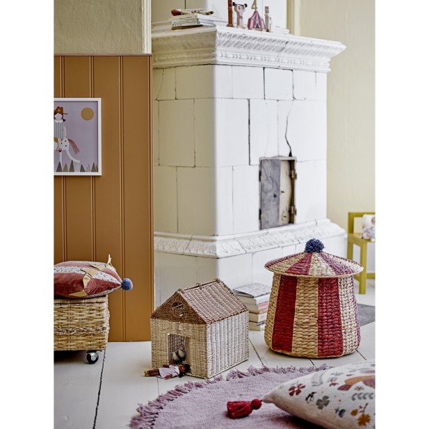 Cesta BIRSEN con tapa, Roja, Jacinto...