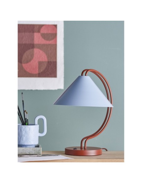 Lámpara de mesa JANYA, Roja, Metal - Bloomingville