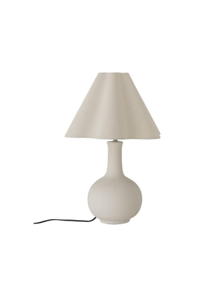 Lámpara de mesa HEIDE, Blanca, Gres - Bloomingville