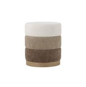 Puf BILBAO, Marrón, Poliéster - Bloomingville