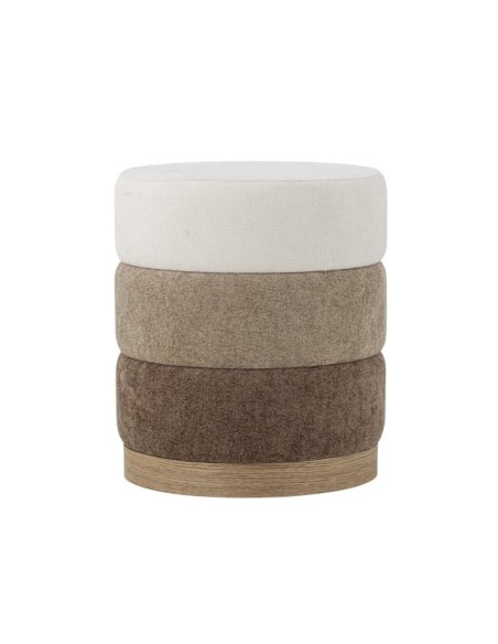 Puf BILBAO, Marrón, Poliéster - Bloomingville