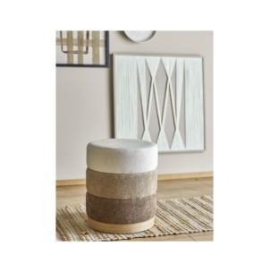 Puf BILBAO, Marrón, Poliéster - Bloomingville 2