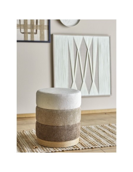 Puf BILBAO, Marrón, Poliéster - Bloomingville