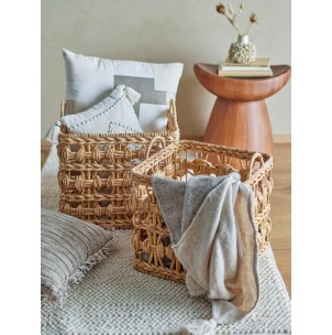 Set 2 Cestas MARNIE, Jacinto de Agua Natural - Bloomingville; 82064117 2