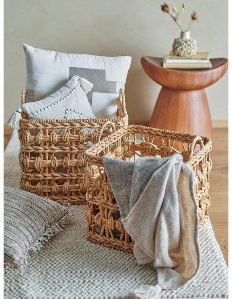 Set 2 Cestas MARNIE, Jacinto de Agua Natural - Bloomingville