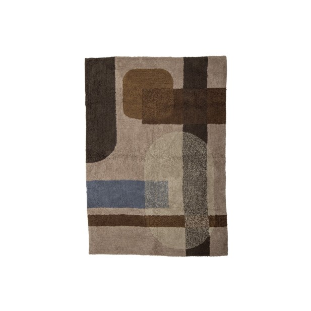 Alfombra ZOFIA, Marrón, Algodón -...