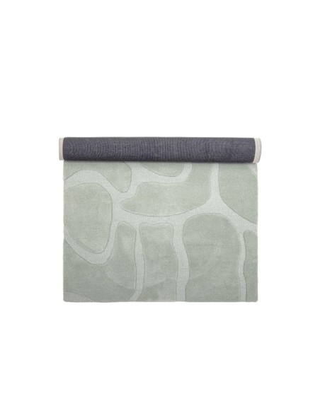 Alfombra DARLINGTON, Lana / Verde - Bloomingville