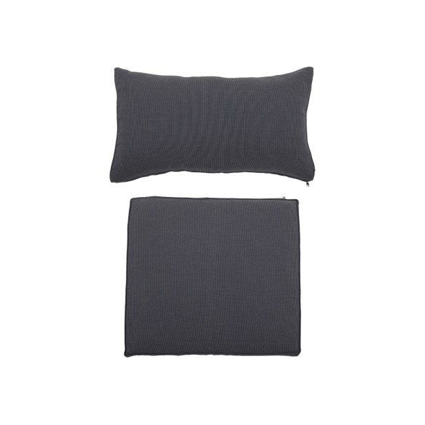 Cojín PAVONE & MUNDO, Poliéster / Negro - Bloomingville