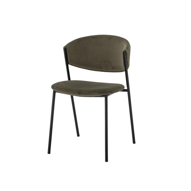 Silla de Comedor MARLO, Poliéster Reciclado / Verde - Bloomingville