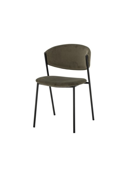 Silla de Comedor MARLO, Poliéster Reciclado / Verde - Bloomingville