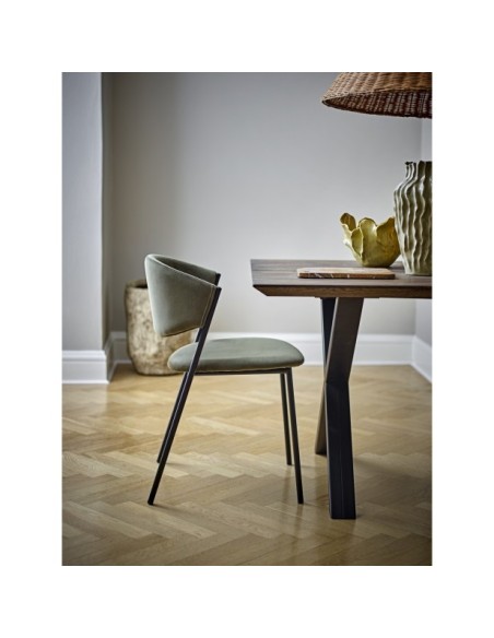 Silla de Comedor MARLO, Poliéster Reciclado / Verde - Bloomingville