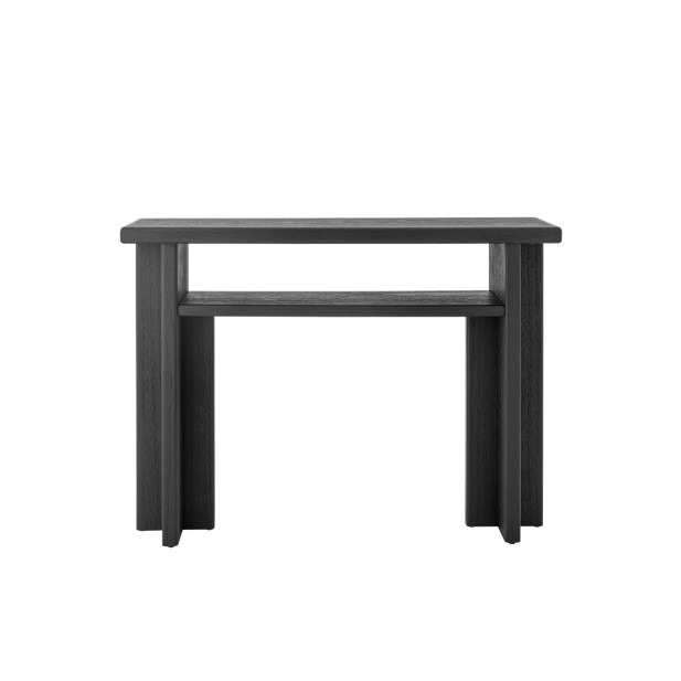 Consola CUPA, Madera de Abeto / Negro - Bloomingville