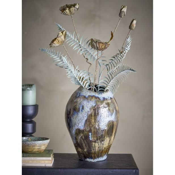 Jarrón SENJA, Gres / Marrón -...