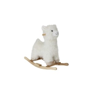 Juguete Mecedora Lama KINTO, Blanco, Poliéster -...