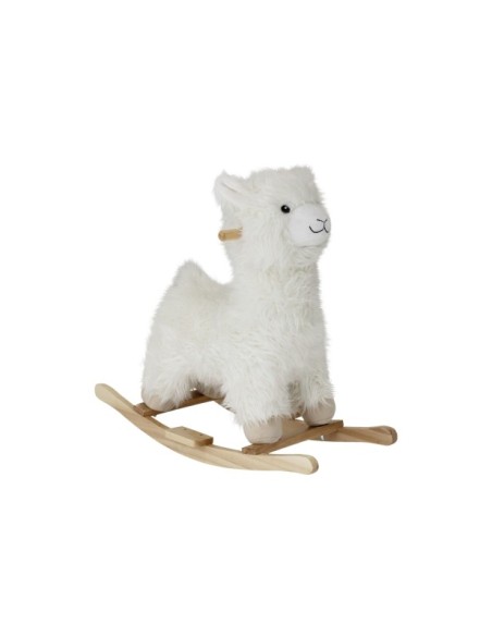 Juguete Mecedora Lama KINTO, Blanco, Poliéster - Bloomingville