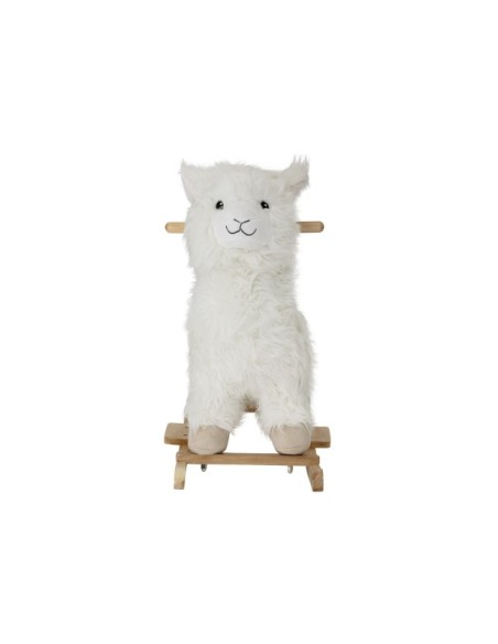 Juguete Mecedora Lama KINTO, Blanco, Poliéster - Bloomingville
