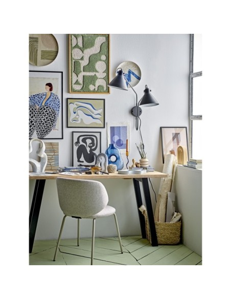 Silla de Comedor PONTE, Gris, Poliéster - Bloomingville