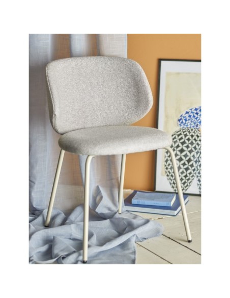 Silla de Comedor PONTE, Gris, Poliéster - Bloomingville