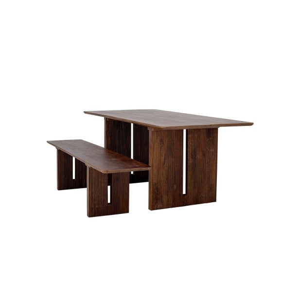 Mesa MILOW de Comedor, Marrón, Mango...