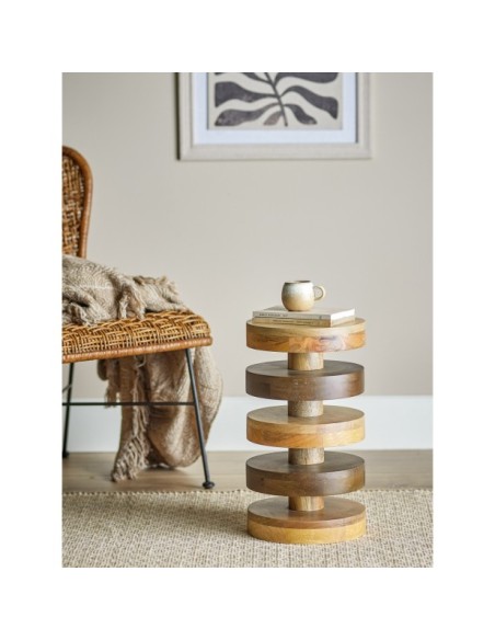 Mesa Auxiliar FRANKA, Marrón, Fsc 100%® Mango - Bloomingville