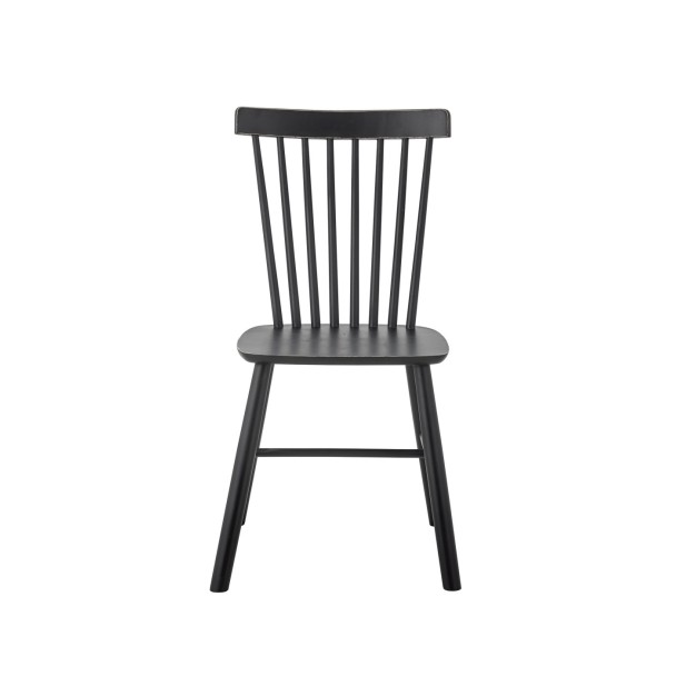 Silla de Comedor MILL, Negro, Pino - Bloomingville