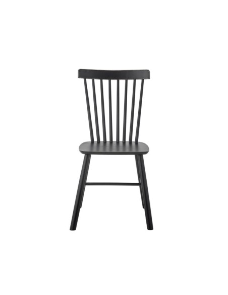 Silla de Comedor MILL, Negro, Pino - Bloomingville