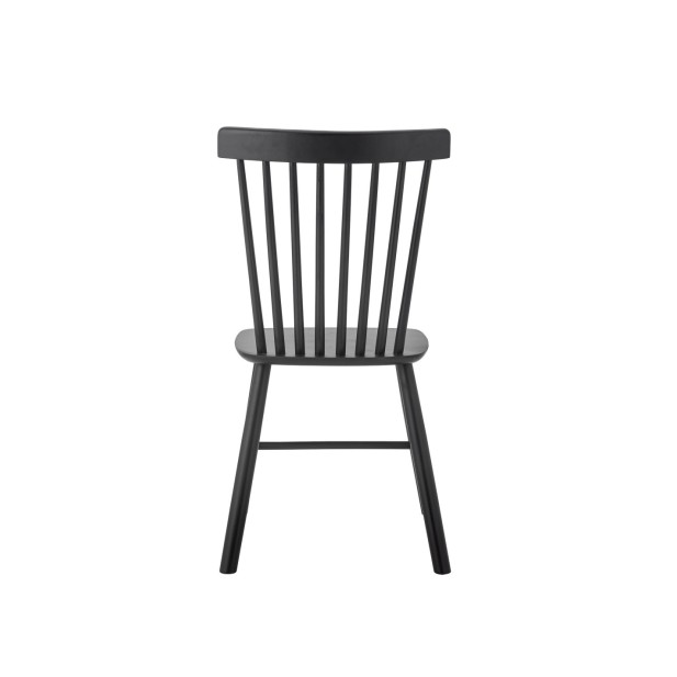 Silla de Comedor MILL, Negro, Pino -...