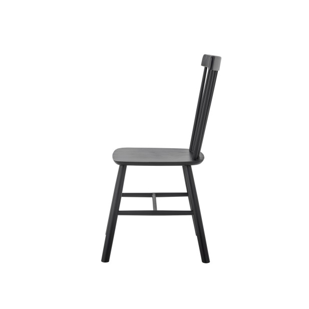 Silla de Comedor MILL, Negro, Pino -...