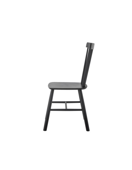 Silla de Comedor MILL, Negro, Pino - Bloomingville
