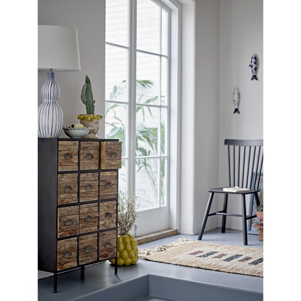 Silla de Comedor MILL, Negro, Pino -...