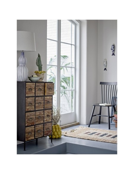 Silla de Comedor MILL, Negro, Pino - Bloomingville