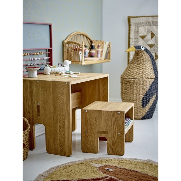 Cesta con Tapa TAZIA, Negro, Fibra...