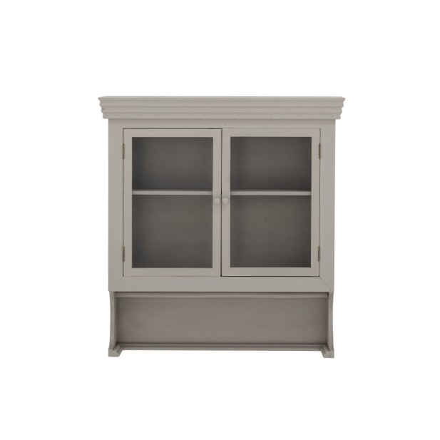 Aparador Vitrina PILU, Gris, Madera de Abeto - Bloomingville