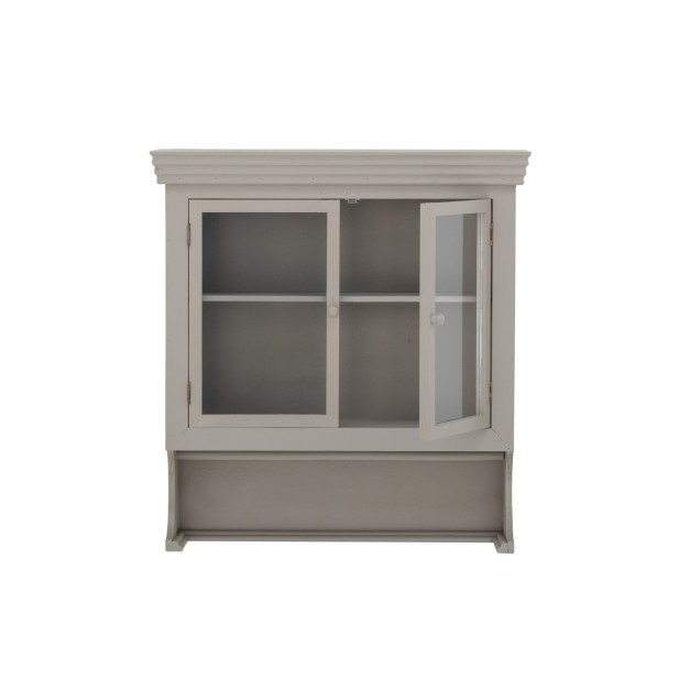 Aparador Vitrina PILU, Gris, Madera... Aparador Vitrina PILU, Gris, Madera...