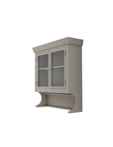 Aparador Vitrina PILU, Gris, Madera de Abeto - Bloomingville